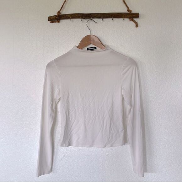 White long sleeve crop top - Picture 2 of 2